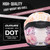 OUMURS Pink Modular Motorcycle Helmets Full Face Flip up Street Bike Motorcycle Helmet for Unisex Adult Flower Sea - XL