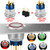 UL Listed 25MM Big Latching Push Button Switch 1“ DPDT SPDT Waterproof IP67 Stainless Steel 304 with 24V DC/AC LED Light with Wire Socket