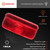 Command Electronics OEM 12V Incandescent RV & Trailer Tail Light - Made in USA - Brake Light with Built-in Reflector - Hardware & Connectors Included | Durable White Trim (1 Pack)