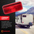 Command Electronics OEM 12V Incandescent RV & Trailer Tail Light - Made in USA - Brake Light with Built-in Reflector - Hardware & Connectors Included | Durable White Trim (1 Pack)