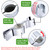 PIGIAOKA Adjustable Hand Shower Bracket for Slide Bar, Universal 20-25MM Rail Shower Head Holder Slider Clamp Bathroom Replacement 45 Degree Rotation Sprayer Holder