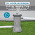 Bestway 530 GPH Filter Pump for Above Ground Swimming Pool with Type III-A/C Cartridge