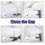 HOMBYS Wedge Pillow Headboard for Bed Gap,Foldable Bed Wedge Gap Filler Queen Size,Matterss Gap Filler,Multi Functional Bed Crack Pillow, Fill The Gap (0-7") Between Your Headboard and Mattress,White