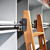 DIYHD 6.6FT Rolling Ladder Hardware Sliding Rail,Top Roller,Floor Wheel with Brake