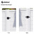 JIAHOO Double Side Gate Latch, Aluminum Self-Locking Gate Latch for Swing Door, Heavy Duty Double Way Gate Hardware for Outdoor Wooden Fence, Gates, Tool Shed - Black