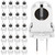 20-Pack JACKYLED Screw Type T8 Lamp Holder with Wires UL Non-shunted Tombstone Light Socket for LED Fluorescent Tube Replacements