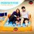 Surf Sheet Sandproof Beach Blanket - Oversize Large Outdoor Picnic Blanket for Beaches & Camping - Portable Family Beach Blanket Waterproof Sandproof for Parks, Travel, Vacation Essentials (Yellow)