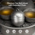 Boundless Voyage Titanium Tea Ball Infuser for Loose Tea Lightweight Tea Strainers Tea Steeper Fine Holes Tea Filter with Extented Chain Hook
