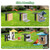 Proerr Smart Bird Feeder Pole Stand 79In,Adjustable Height Metal Bird House Pole for Outdoor Garden with Multiple Mounting Options Round Squirrel Baffle High 79in (79'' Pole&Baffle)