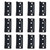 Luomorgo 12 Pcs Non Mortise Hinges Heavy Duty Chest Hinges for Door Cabinet Cupboard, 2" x 0.95", Black
