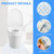 50 Pack Disposable Toilet Mats Toilet Floor Protector from Urine U-Shape Toilet Training Rug Waterproof Non-Slip Bathroom Potty Training Mats Disposable Toilet Commode Mat for Children Adult(Blue Dot)
