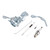 Cancanle GX200 GX160 GX140 Throttle Control Lever Arm Governor Link Rod Return Spring for Honda 5.5HP 6.5HP Engine with Spark Plug