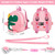 Accmor Toddler Leash Backpack Harness, Cute Kid Dinosaur Backpacks with Anti Lost Wrist Link Leashes, 4 in 1 Mini Child Harnesses Back Pack with Rope Rein Tether for Boys Girls Outdoor Walking (Pink)