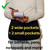 Staffshare365.net Apron Restaurant Bar Waiter Waitress Server Easy Adjustable Belt 4 Pockets Black (Black, Quick Apron - Compact)