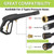 High Pressure Water Spray Gun Wand Jet Nozzle Tips & M22-15 Connector, Compatible with Some of Ryobi, Greenworks, Craftsman, Kar-cher, SunJoe, Westinghouse, LWQ Electric Pressure Washer Max 1900 PSI