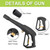 High Pressure Water Spray Gun Wand Jet Nozzle Tips & M22-15 Connector, Compatible with Some of Ryobi, Greenworks, Craftsman, Kar-cher, SunJoe, Westinghouse, LWQ Electric Pressure Washer Max 1900 PSI