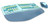 Wireless Ergonomic Keyboard and Mouse Combo with PU Wrist Rest, Carpal Tunnel Keyboard, 2.4G Colorful Split Ergo Keyboard, Comfortable Natural Typing, Compatible with PC/Laptop (Blue)