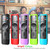 4PACK Case Cover for VIZIO XRT260 Smart TV Remote Control Silicone Skin Sleeve with Lanyard Glow in The Dark Purple Blue Green Black