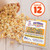 Movie Theater Style 12-Count Popcorn Packs - Pre-Measured 8-Ounce All-in-One Kernel, Salt, Oil Packets for Popping Machines by Great Northern Popcorn