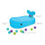 Infantino Whale Bubble Inflatable Baby Bath Tub and 10-Piece Ball Set, 6-24 Months, Blue