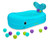 Infantino Whale Bubble Inflatable Baby Bath Tub and 10-Piece Ball Set, 6-24 Months, Blue