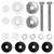Showingo 67-209-911-SS Pool Diving Board Bolts Mounting Kit, Replacement for S.R.Smith Two Hole Residential Diving Board 6ft/8ft/10ft with Bolts/Washers/Nuts