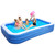 Inflatable Pool, EVAJOY 118'' x 72'' x 20'' Above Ground Pool, Kiddie Pool Large Size Thickened Blow Up Swimming Pools Play Center for Kids Children Family Outdoor Garden Backyard