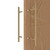 LVYIHAN Titanium Gold Round Barn Door Handles 12"/16"/18"/24"/36"/48"/59'', Pull Push Long French Door Handle Double Sided, Large Front Exterior Shower Door Pull Handles