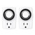 Baomain 2-Pack Indoor Mini 24-Hour Mechanical Outlet Timer, 15A 125VAC ON/Off Single Outlet,3-Prong Plug Timer BND-60/U47,ETL Listed