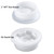 5PCS Bung Cap 2” Poly Plug with Gasket, Poly Buttress Drum Bung for 55 Gallon Plastic Drum, Fine Thread