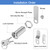 Cylinnda Cabinet Lock Set, 1-1/2" Long Keyed Alike Cam Locks, 15 Pack, Zinc Alloy, for RV Storage, Tool Box, Cabinets & Thick Drawers