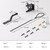 JZVXX Gate Latch with Spring Cable Pull for Fence Gate - Carbon Steel - Black,Self Locking Fence Gate Latch,Gate Latch for Wooden Fence,Fence Door Latch