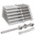 BLIKA 40 Pack Cable Railing Swage Threaded Stud Tension End Fitting Terminal for 1/8"" Deck Cable Railing, T316 Stainless Steel, Cable Railing tensioner 1/8"" for 2"" x2 Wood/Metal Post, Silver