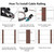 BLIKA 40 Pack Cable Railing Swage Threaded Stud Tension End Fitting Terminal for 1/8"" Deck Cable Railing, T316 Stainless Steel, Cable Railing tensioner 1/8"" for 2"" x2 Wood/Metal Post, Silver