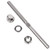BLIKA 40 Pack Cable Railing Swage Threaded Stud Tension End Fitting Terminal for 1/8"" Deck Cable Railing, T316 Stainless Steel, Cable Railing tensioner 1/8"" for 2"" x2 Wood/Metal Post, Silver