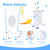 Latex Condom Catheter External Self-Sealing Set, Thick Tube,500ml Leg Bag *1, 2000ml Urine Bag *1, Soft Condoms *7, Day and Night Use Quick and Easy Drainage, No Backflow, No Leakage (30mm/1.18inch)