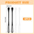 Jeffdad 4Pcs Multifunctional Mini Whisk, Egg Whisk Small Whisks for Cooking Tiny Whisk for Whisking, Beating, Blending Ingredients, Mixing Sauces
