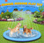Splash Pad for Kids and Dogs, 97'' Extra Large Splash Pad for Toddlers 1-3 and Kids Ages 4-8, Non Slip Thicken Sprinkler Dog Pool Summer Outdoor Water Toys for Backyard