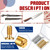 Charniol 20 Sets Brass Bracket Bolt Fasteners and Stainless Steel Bracket Bolt Fasteners Tactical Lock Rivets Knife Making Supplies Handle Pins Knife Screws for Handles, Head Diameter 6 mm