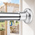 Outdoor Tension Rods No Drilling Curtain Patio Shower Bathroom Curtain Rod Windows Heavy Duty 40-120 Inch Adjustable 1.1 Inch Diameter Thick Spring No Rust
