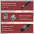 ANPTGHT M10x1.25 Thread Repair Kit, Helicoil Thread Inserts Taps Kit with HSS Drill Bits Compatible Hand Tool Set for Damaged Thread ＆ Auto Repairing(Metric)
