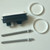 WinZo Toilet Oval Dual Flush Button with Toilet Seat Bolts Caps Replacement Kits,White