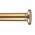 Home Details 42"-74" Inch Tension Curtain Rod | Adjustable | Expandable | No Tools Required | Window Curtains | Bathroom Shower Curtains and Liner | Satin Gold