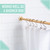 Home Details 42"-74" Inch Tension Curtain Rod | Adjustable | Expandable | No Tools Required | Window Curtains | Bathroom Shower Curtains and Liner | Satin Gold