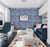 Timeet Blue Brick Wallpaper Peel and Stick Wallpaper 17.7" x 118.11" Self-Adhesive Removable Brick Textured Wallpaper Waterproof Backplash Living Room Wall Decor