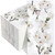 Outus 100 Pcs Floral White Magnolia Guest Napkins 3 Ply Spring Flower Dinner Hand Napkin Blossom Disposable Hand Towels for Bathroom Decorative Paper Napkins for Wedding Party (7.9 x 4.3 Inch Folded)