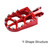 Dirt Bike Foot Pegs CNC Footpegs Foot Pedals Rest for XR150L 2015-2024 CRF150F CRF230F 2003-2019 CRF250F 2019-2024 XR125L 2010-2015 Motorcycle motorbike (Red)