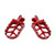 Dirt Bike Foot Pegs CNC Footpegs Foot Pedals Rest for XR150L 2015-2024 CRF150F CRF230F 2003-2019 CRF250F 2019-2024 XR125L 2010-2015 Motorcycle motorbike (Red)