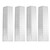 Zemibi Stainless Steel Flame Tamers, 4 PC Grill Heat Plate Gas Replacement for Bull BBQ Grills, Fit for Angus, Brahma, 7-Burner, 4-Burner, 5-Burner Grill Models, Grill Parts Replace for 16631, 16521