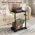 ZIIWIND PC Stand, Height Adjustable Computer Tower Stand, 19.7"-31.5" H, Computer Cart with Charging Station, Wheels and Hooks, CPU Holder for Floor, Carpet and Under Desk, Easy Assembly, Black